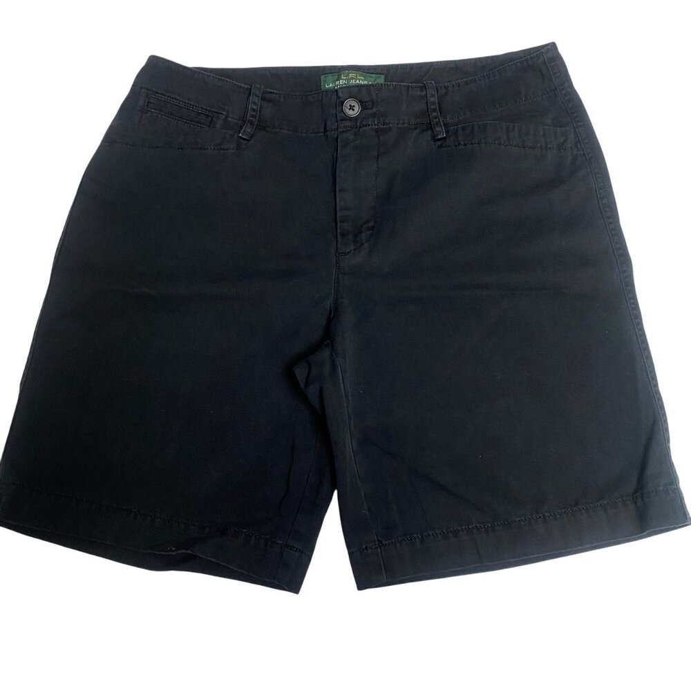 Lauren Ralph Lauren Black Women's Tailored Bermuda Shorts